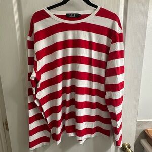 SSLR Red and White Long Sleeve Shirt